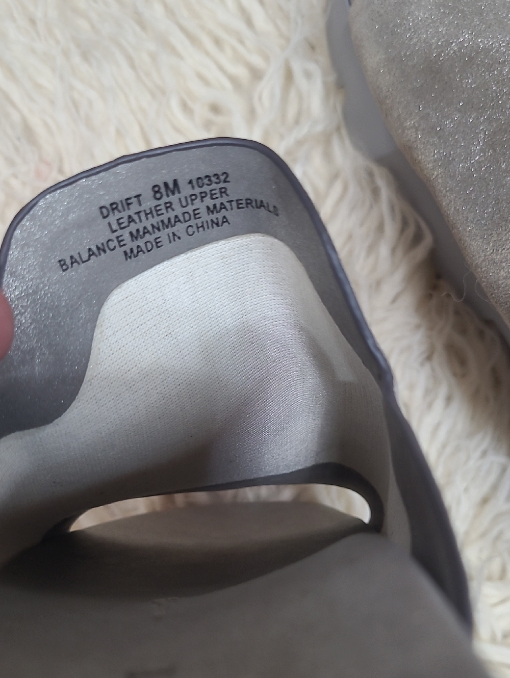 Naked Feet Drift Silver Platform Slide Sandal Sz 8 - Picture 8 of 8